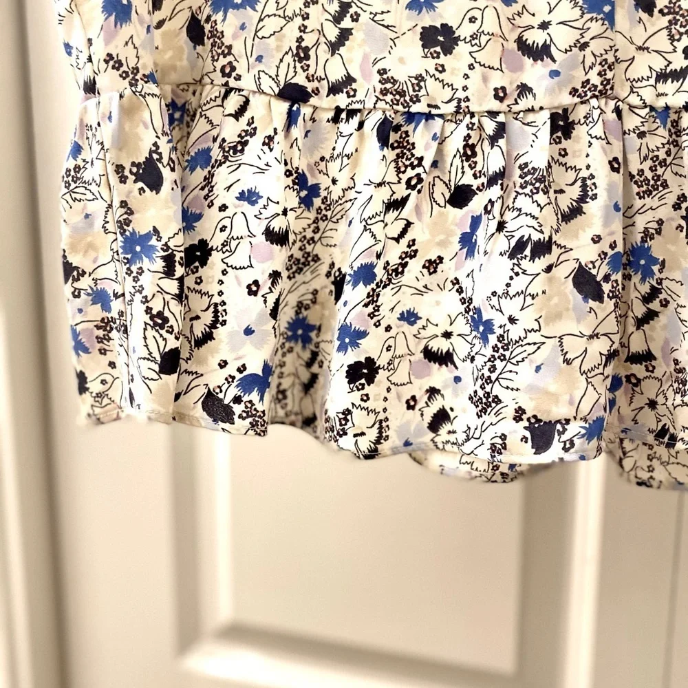 Gap | Tie Neck Flower Print Blouse - Picture 5 of 11